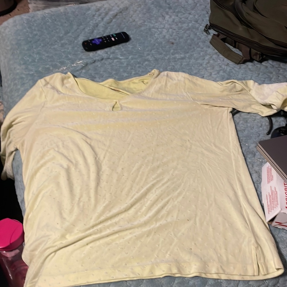 Yellow long sleeve t shirt